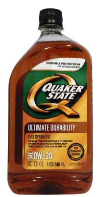 Купить Quaker state 073102000346 Ultimate Durability SAE 0W-20 Full Synthetic Motor Oil
