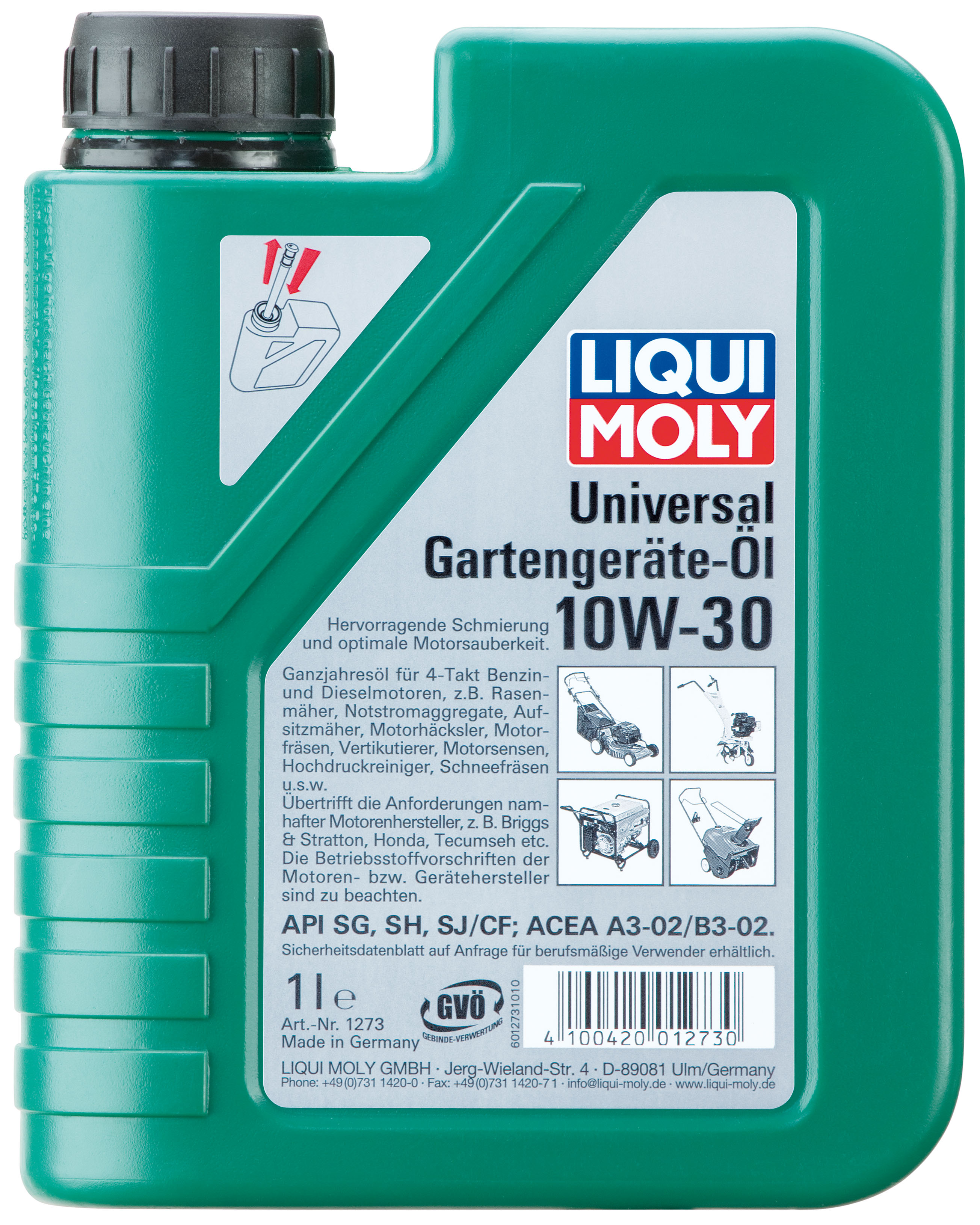 Купить Liqui moly 1273 Минеральное моторное масло для газонокосилок