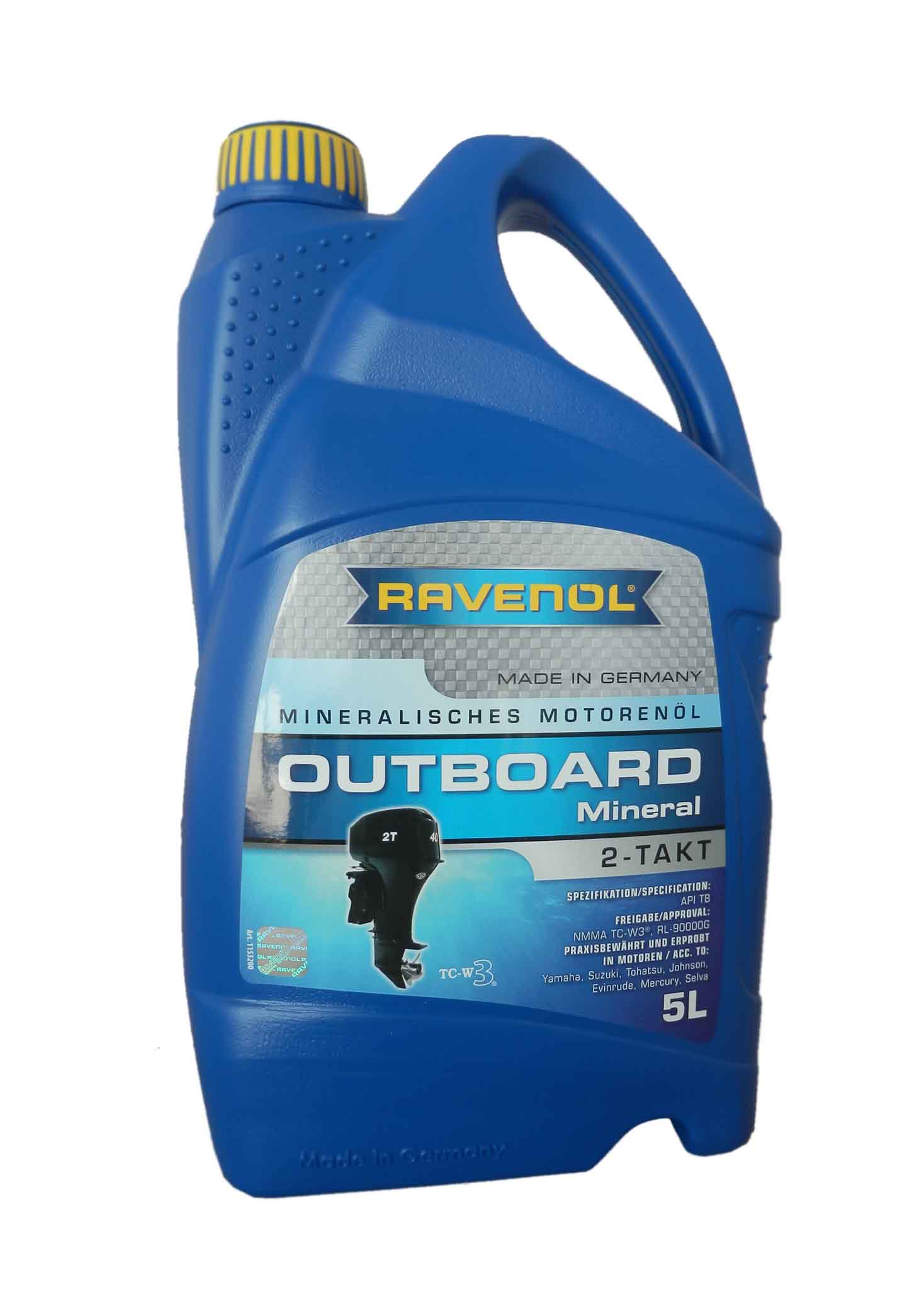 Купить Ravenol 4014835728950 для 2Т лод.моторов Outboard 2T Mineral ( 5л) new
