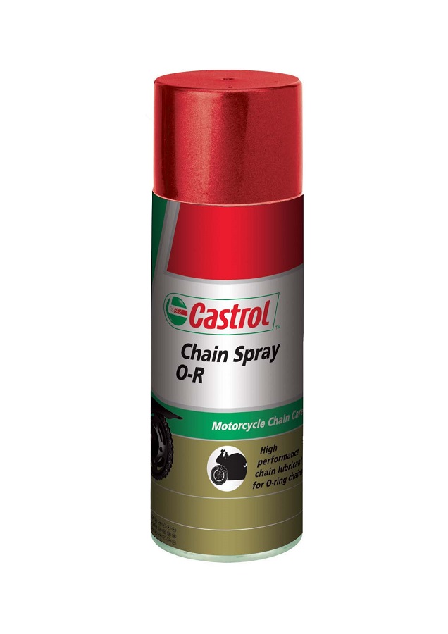 Купить Castrol 14EB85 Спрей-смазка для цепей мотоциклов Chain Spray O-R, 400 мл.