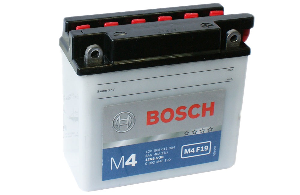 Купить BOSCH 0092M4F190 Аккумулятор автомобильный BOSCH 0 092 M4F 190 6 Ач